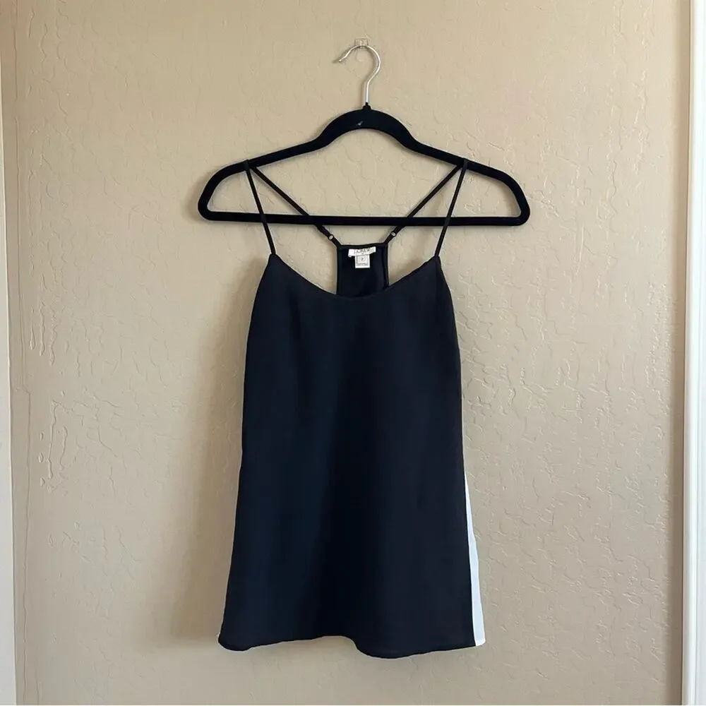 J. Crew Factory Black & White Color Block Cami‎